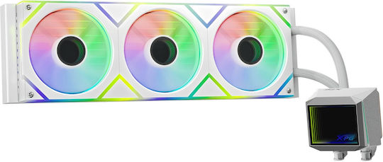 Adata Levante II 360 Water Cooling AIO CPU With 3 Fans 120mm And RGB Lighting White