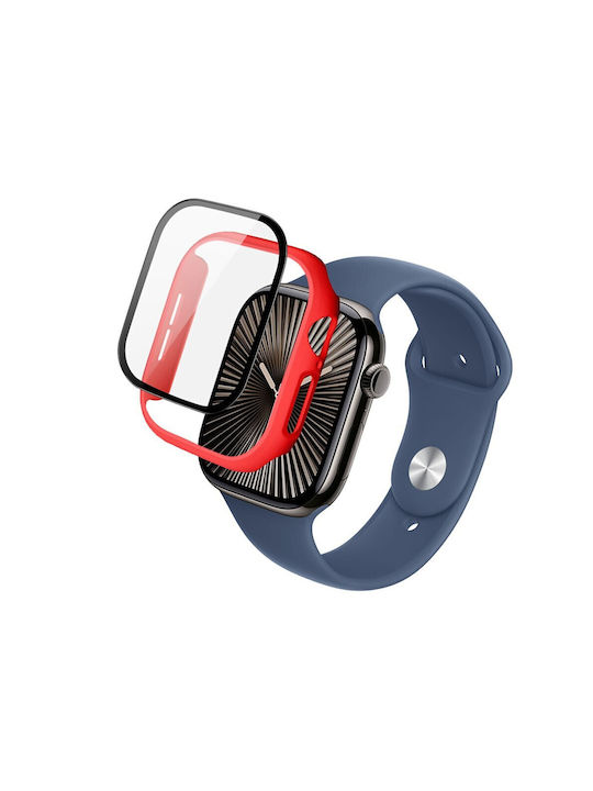 Imak Plastikhülle in Rot Farbe für Apple Watch Serie 10, 46 mm