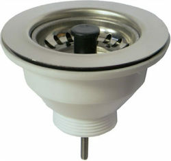 Sink Valve Ø90 Thread Ø1½″ Chrome 0555108 Sink Valve Ø90 Thread Ø1½″ Chrome 0555108