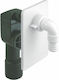 Built-in Washing Machine Siphon Outlet Φ50/40mm Plastic Rosette 9x15cm 20041428