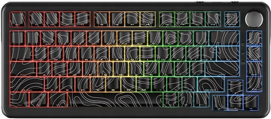 Ajazz AK820 Max Gaming Μηχανικό Πληκτρολόγιο 75% με Magnetic διακόπτες και RGB φωτισμό (Αγγλικό US)