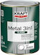 Kraft Metal 3in1 Classic Αντισκωριακό Μετάλλων 750ml Γκρι Σκούρο