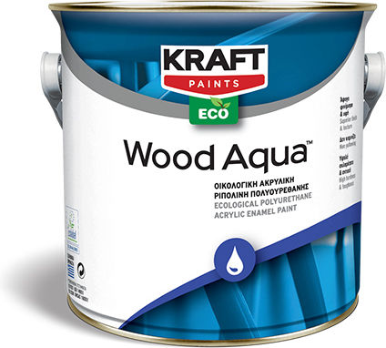 Kraft Wood Aqua Екологична Акрилна Риполинова Полиуретанова Боя 750ml Основа P Сатен