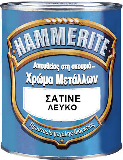 Hammerite Λευκό Σατινέ 750ml Vivechrom 5114954 Υγρό Λευκό
