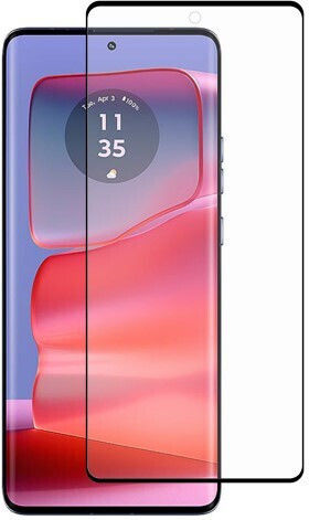 Gehärtetes Glas Schwarz (Motorola Edge 50 Pro)