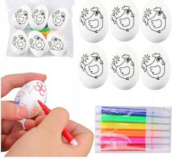 Lean Toys Ou De Paște Din Polistiren Set 6 Bucăți