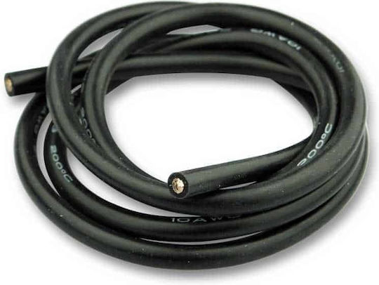 Силиконов Кабел 6мм² X 1000мм 10awg Черен