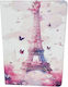 Flip Cover Tablet Hülle mit Stifthalter Galaxy Tab A9+ 11 Zoll Eiffel Turm