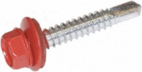 Helix Flash 6,3x75 Selbstschneidende Bohrschrauben Rote Sechseck-Ring 120 Stück