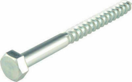 Antrenor Screw Galvanizat Helix-fast Din 571 8x90mm 50 Bucăți