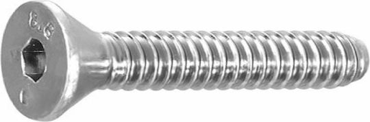 Allen Inox A2 Din7991 5mm Self-Piercing Screws 10 Pieces 5 x 16 Din7991-5x16