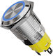 Flm16-fj-e-blue Switch Φ16mm 12v Blue Light Kal Electronics