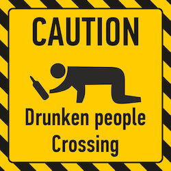 Drunken People Crossing 30x30 Drunken People Crossing 30x30
