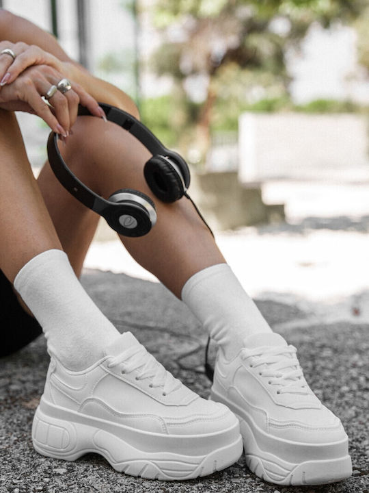 Flatforms Sneakers Λευκά
