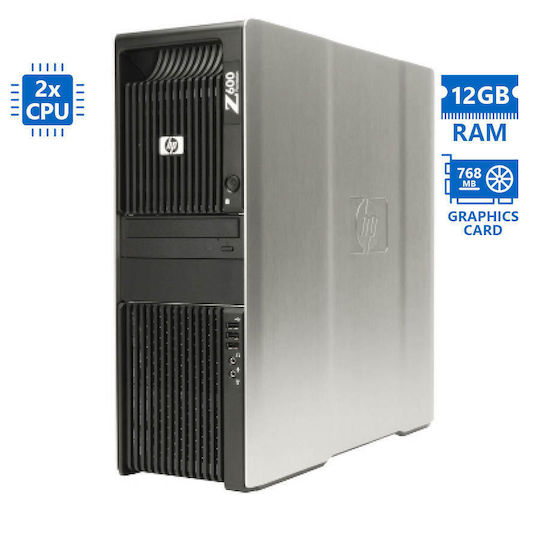HP Z600 Tower Refurbished Grade A (Xeon-X5650/12GB/500GB HDD/W7 Pro) Repainted
