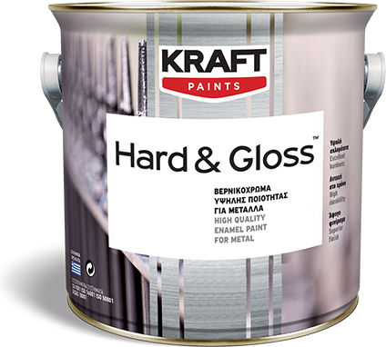 Kraft Hard & Gloss Βερνικόχρωμα Υψηλής Ποιότητας Μέταλλα 375ml Γκρειπφρουτ