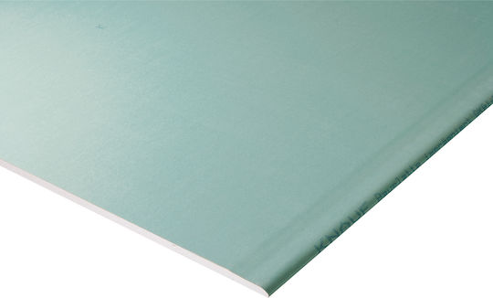 Knauf-9887 Γυψοσανίδα Ανθυγρή Η2 2500x1200x12.5 Λόξα Ακρα