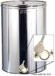 Δοχειο Μελιου Inox Sansone 150 Lt/210 Kg + Κανουλα Πλαστικη
