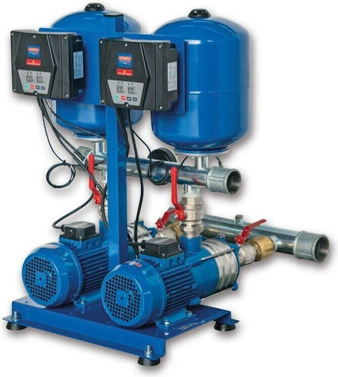 Speroni 2xrx 10-4 Inv Easy Δίδυμο Inverter Πιεστικό Συγκρότημα Inox 2.0+2.0hp 400v Speroni