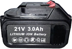 Baterie Reîncărcabilă cu Litiu pentru Foarfeci și Fierăstraie Electrice Kyros Ba21 21V 3Ah Ba21-21V-3Ah