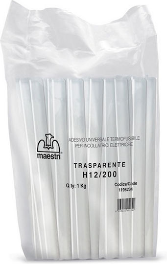 Ραβδοι Σιλικονης Roma Η12/200 1000gr.12mm Διαφανη