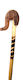 Wooden Art Walking Cane Kermes Oak 0258