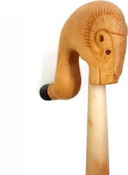 Wooden Art Ξύλινη Γκλίτσα Πιξάρι Σκαλιστό Κριάρι 1.20μ 1.50μ 0426