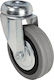 Ruotec Räder Industrielle Drehende mit Bremse Loch Grau Ø100mm