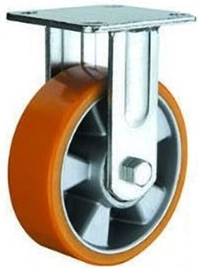 Ruotec Ροδa 100x50mm Υπερβαρεος Τυπου Pu Σταθερη Αλουμινιου 502.000.098.100