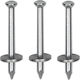 Steel Nails for Gun with Metal Washer 40mm 100 Pieces Tharros
