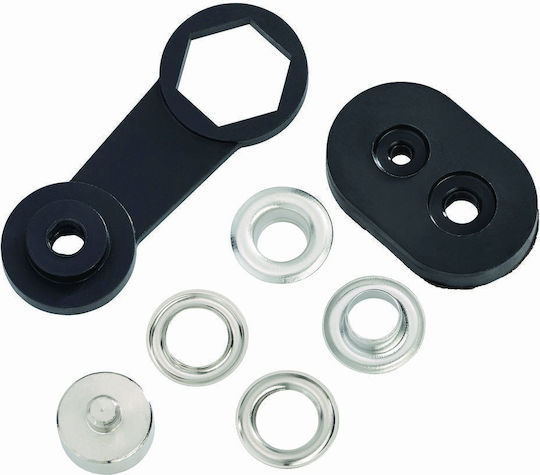 Washers & Rivets 7.5x15mm Nickel 24 Pieces