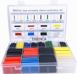 Set Heat-Shrink Tubing Macaroni Case 580 Pieces 0424