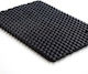 Πλαστικό Δάπεδο Zig Zag Black 5mm Φάρδος 122cm