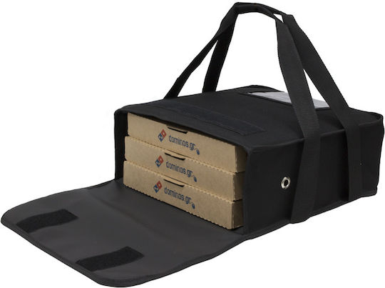 Insulated Delivery Pizza Transport Thermal Bag Handles 3 Large Black