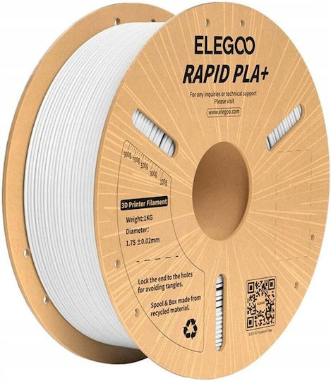 Elegoo PLA+ 3D-Drucker-Filament 1.75mm Weiß 1kg