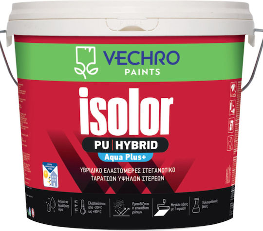 Vechro Isolor Pu Hybrid Aqua Plus Ελαστομερές Ακρυλικό Στεγανωτικό Πολυουρεθάνης 3lt Λευκό