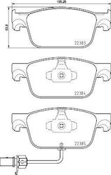 Τακακια Εμπρος A4 A5 15 8w0-698-151-k-bremb Τακακια Εμπρος A4 A5 15 8w0-698-151-k-bremb