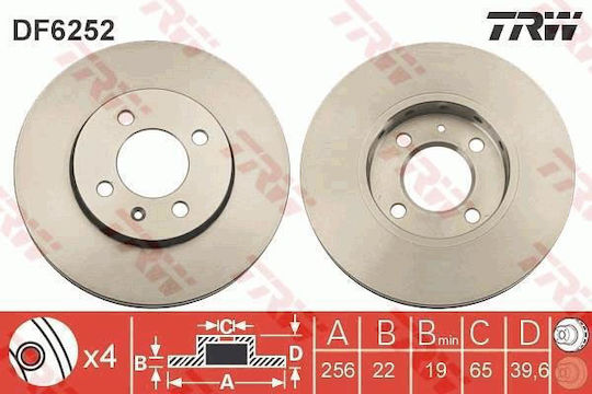 Skoda Citigo Bremsscheibe Vorderseite Up 1s0-615-301-trw