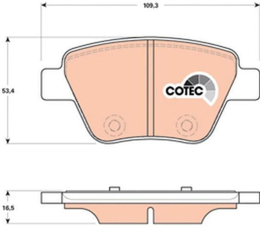 Back Brake Pads Caliper Bosch 5k0-698-451-trw