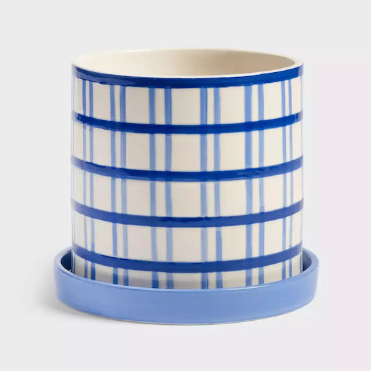 &Klevering Plant Pot Porcelain Blue