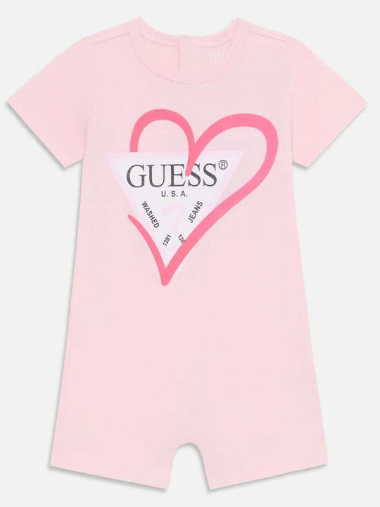 Guess Baby Bodysuit Short-Sleeved Pink