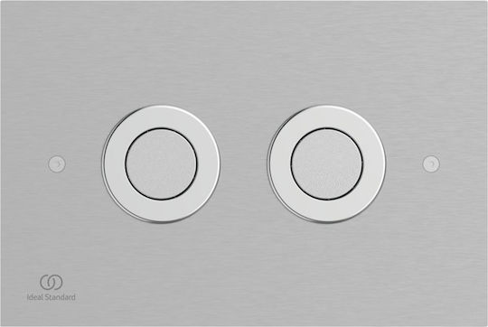 Ideal Standard Septa Pro P1 Πλακέτα για Καζανάκια Διπλής Λειτουργίας Inox