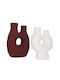 HomeMarkt Decorative Vase Namentis Orange 27x13.5x37cm