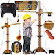 Remote Control Toy Crane Τηλεκατευθυνόμενο Δομικό Όχημα Κίτρινο