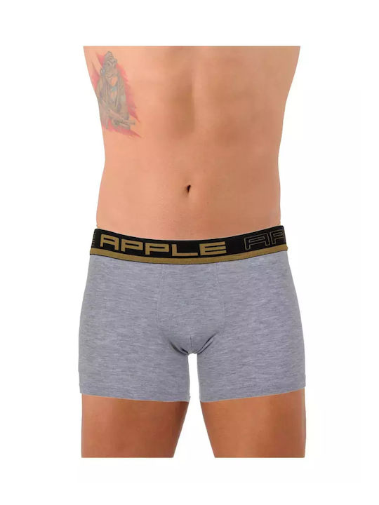 Apple Boxer Ανδρικό Μποξεράκι Γκρι, Χρυσό