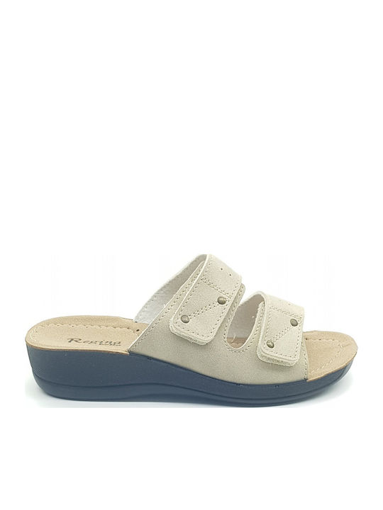 Women's Platform Wedge Sandals Beige