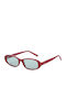 JohNocera Women's Sunglasses with Red Plastic Frame TRANCHINI/258-C6-5517