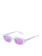 JohNocera Unisex Sunglasses with Light Blue Plastic Frame and Purple Lens MAS/239-C3-4627