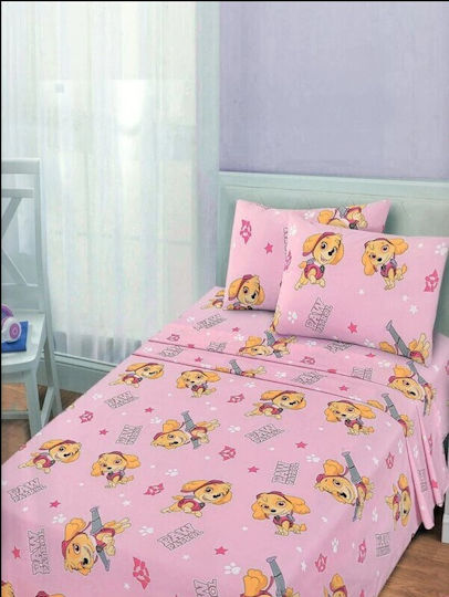 Pătură Pentru Copii Single Paw Patrol Roz 160x240 cm