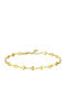 Luca Barra Gold Plated Steel Anklet Chain
